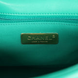 Chanel Medium 19 Flap Green Lambskin Mixed Metal Hardware