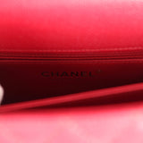Chanel Small Coco Handle Dark Red Caviar Light Gold Hardware