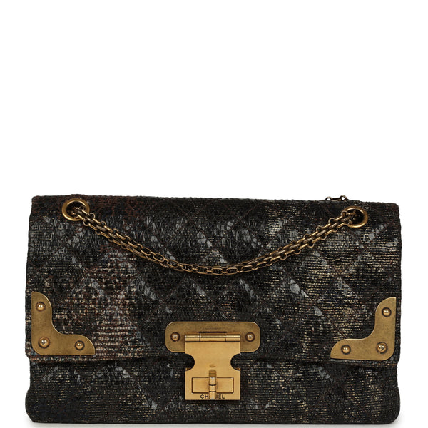 CHANEL - エミ 2点 Pre-owned Chanel Medium Paris-Shanghai Reissue 226 2.55 Double Flap Ba