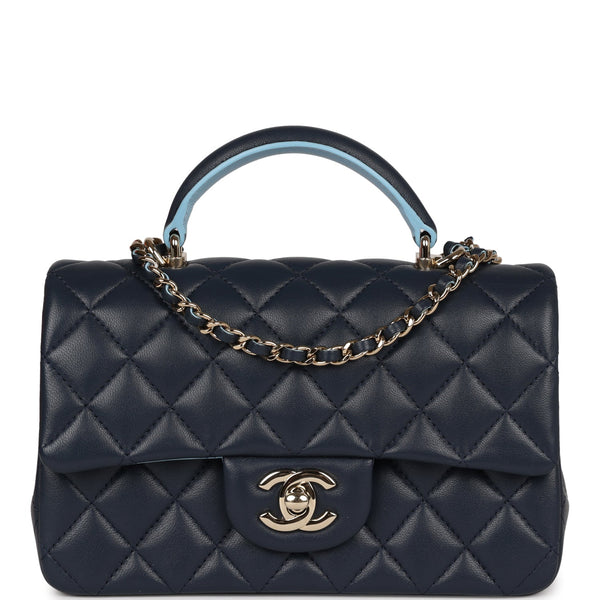 CHANEL ダークブルーハンドバッグ NEW 2025 CHANEL XXL Blue Caviar Classic Travel Flap Bag CC Handbag