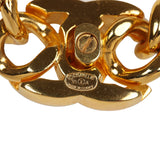 Vintage Chanel Turn Lock Necklace Gold Metal