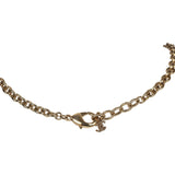 Chanel CC Gripoix Burgundy Beaded Necklace Gold Hardware