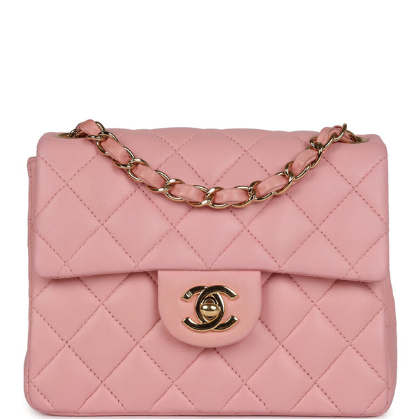 Chanel Pre-owned 2003 Mini Classic Flap Shoulder Bag - Pink