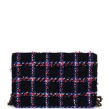 Chanel Wallet On Chain WOC Navy Multicolored Tweed Gold Hardware