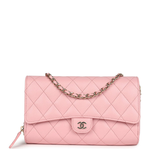 Chanel pink iridescent woc sale