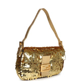 Vintage Fendi Baguette Bag Gold Sequin Gold Hardware