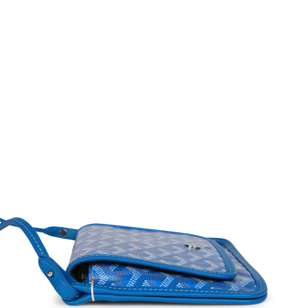 GOYARD Goyardine Plumet Wallet Clutch Sky Blue 1309016