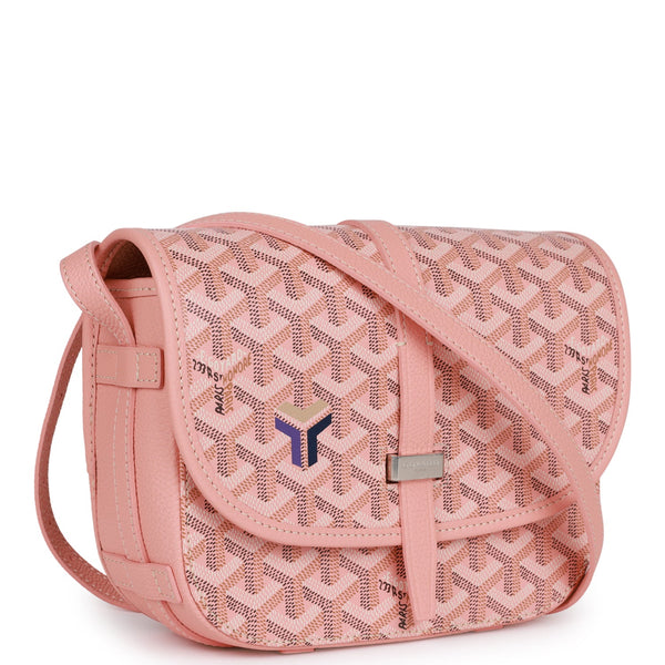 Goyard Belvedere Pm Powder Rose Pink Crossbody Messenger Travel Side Bag Sac