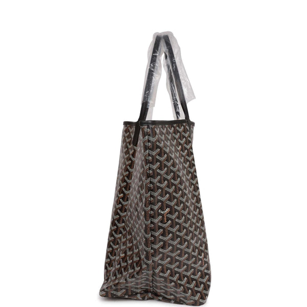 Goyard Saint Louis Tote GM Black in Canvas/Calfskin with Palladium