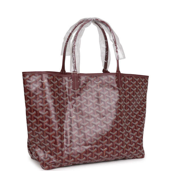 Goyard Goyardine Red St. Louis PM Tote Bag Palladium Hardware – Madison  Avenue Couture