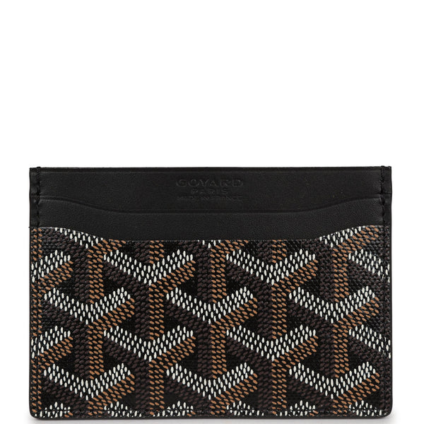 GOYARD Zip Around Coin Card Wallet Black