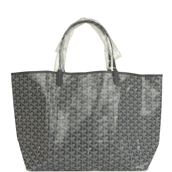 Goyard グレー サンルイ GM Goyard Goyardine Grey St. Louis GM Tote Bag Palladium Hardware