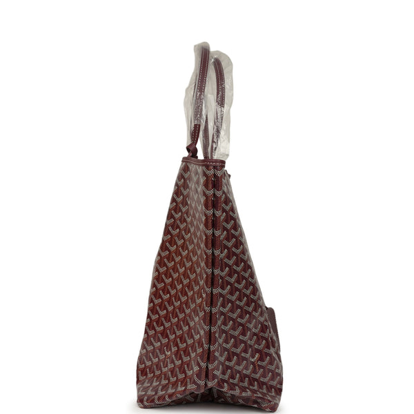 Goyard Goyardine Burgundy Saint Louis GM Tote Bag Palladium