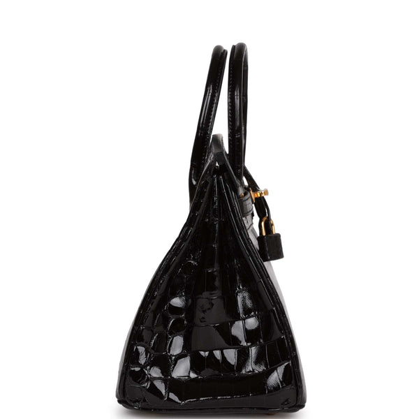 Hermès Birkin 25 Shiny Black Niloticus with Gold Hardware - Bags - Kabinet  Privé