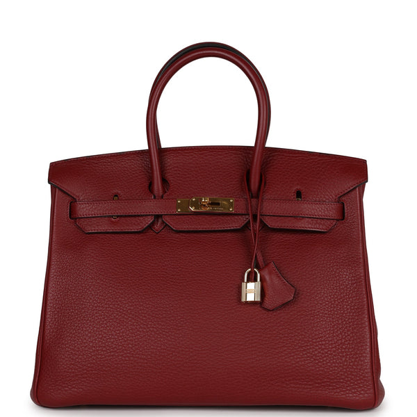 Sold at Auction: Hermes Birkin 30 Bag, Rouge Vif Lipstick Red Togo Leather,  Gold Hardware