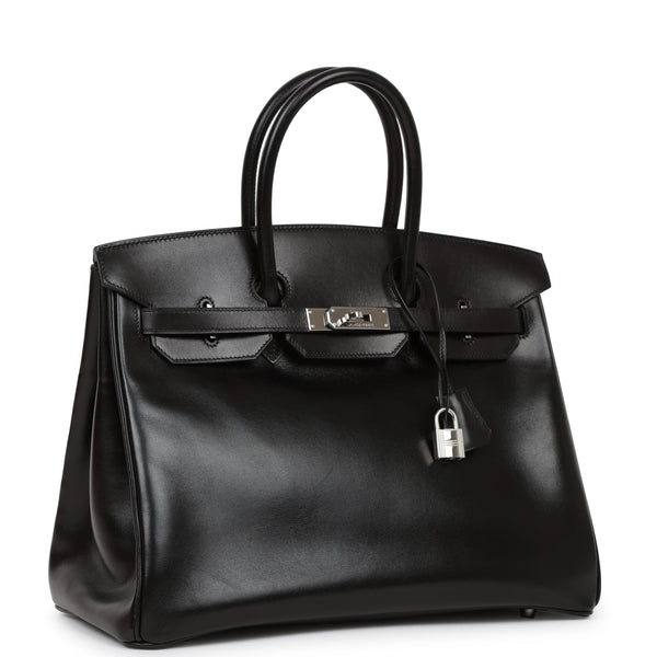 HERMES バーキン35 空箱　1312 Vintage Hermes Birkin 35 Black Box Calf Palladium Hardware