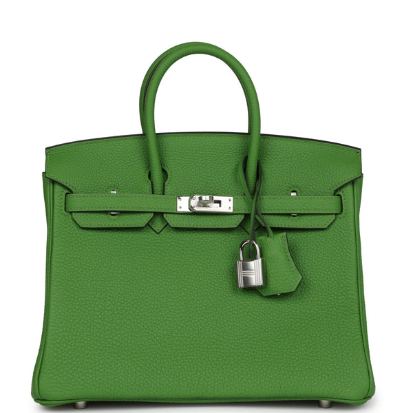 Hermes Birkin 25 Vert Yucca Togo Palladium Hardware – Madison Avenue ...