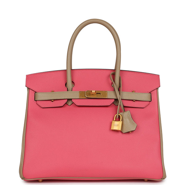 Hermes HSS Birkin 30 Rouge de Coeur/Rose Azalee Epsom Permabrass Hardware –  Madison Avenue Couture