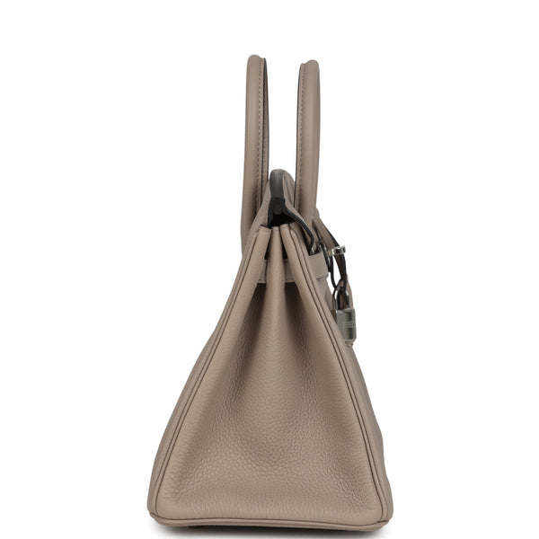 Hermes Birkin 25 Gris Tourterelle Togo Palladium Hardware - Image 4
