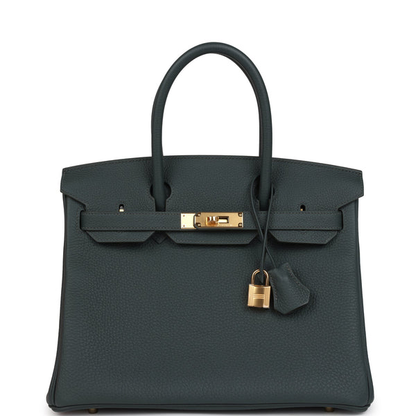 Hermes Birkin 30 Vert Mangrove Togo Gold Hardware - Image 2