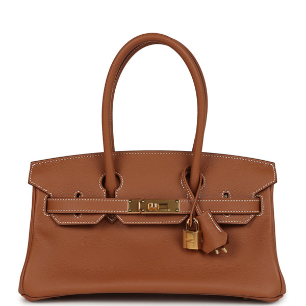 Hermes Shoulder Birkin Light 29 Gold Evercolor Gold Hardware