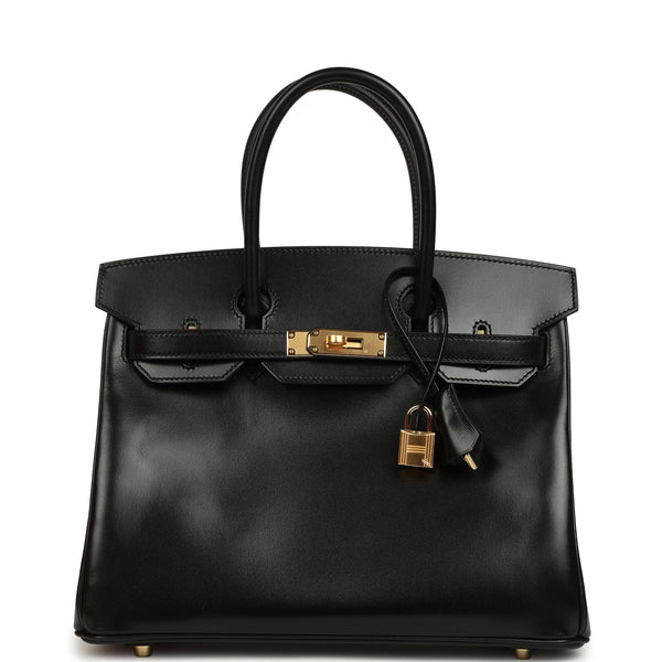 Hermes Birkin 30 Black Box Gold Hardware – New & Authentic