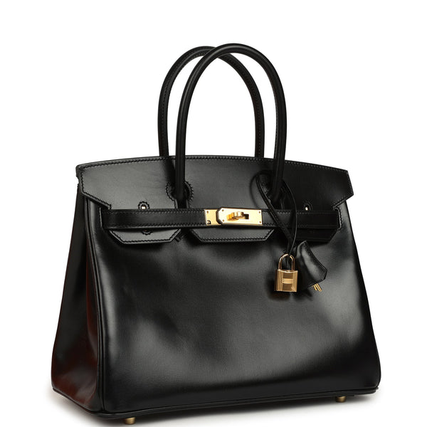 良品⭐早い者勝ち⭐HERMES Birkin ブラック ハンドバッグ Hermes Birkin 30 Black Box Gold Hardware – New & Authentic