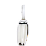 Pre-owned Hermes Constance 18 White Evercolor Gold Hardware