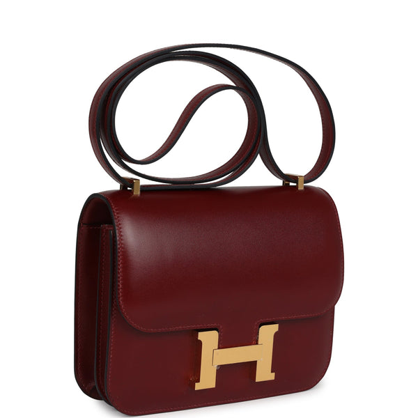 【Hermes】Rouge Hermes(18番or64番) Hermes Constance 1-18 Rouge H Box Gold Hardware