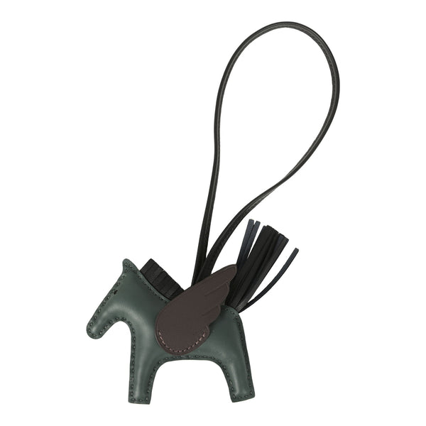 Hermes Pegase Rodeo Bag Charm PM Vert Mangrove, Black, Bai-Brun Milo L