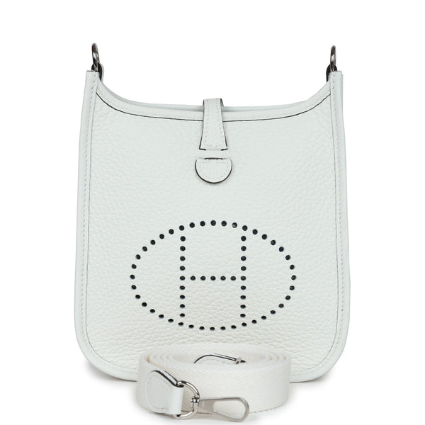 hermes evelyne bag white