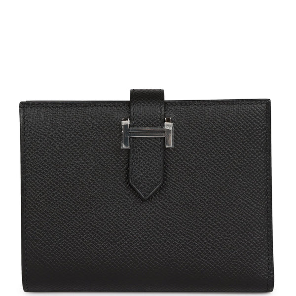 Hermes Bearn Mini Wallet Lime Chevre Mysore Palladium Hardware – Madison  Avenue Couture