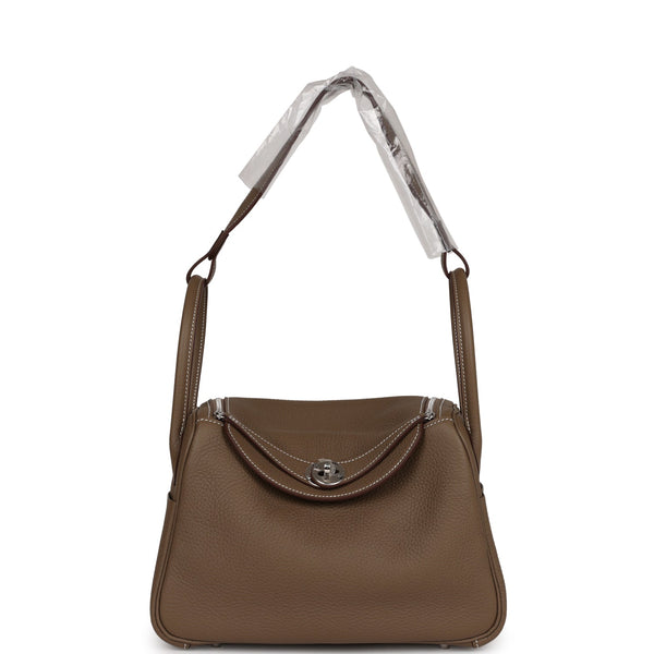 Hermes Lindy 30 Bag Coveted eToupe Clemence Palladium