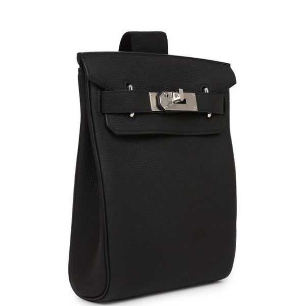 Hermes Hac a Dos PM Backpack Men's Bag Black Togo Palladium Hardware at  1stDibs