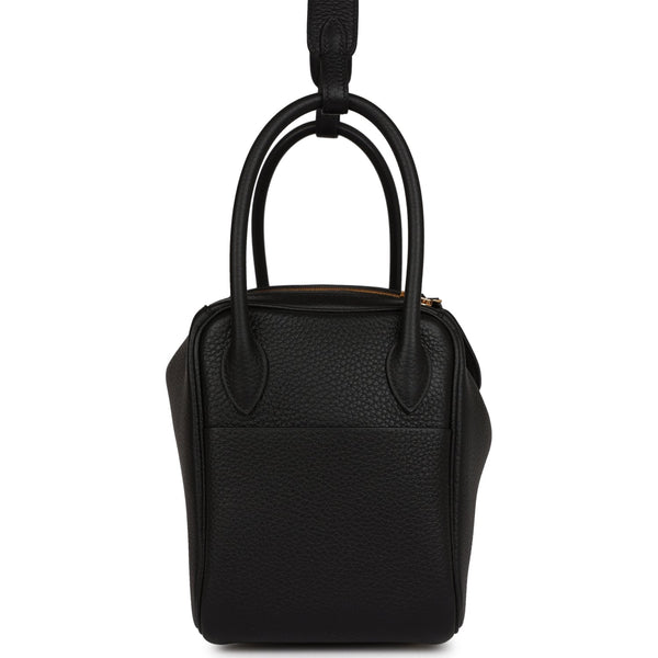 Hermes Lindy 26 Black Clemence Gold Hardware – Madison Avenue Couture