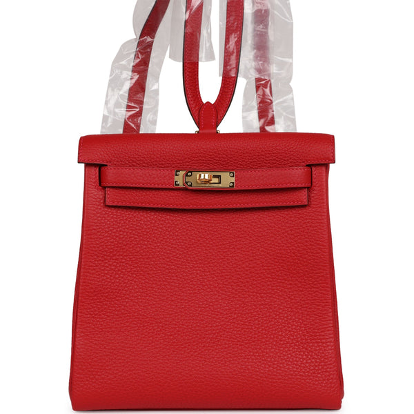 LuxuryFomLondon on X: Hermès Kelly ado backpack Togo leather gold