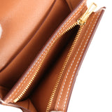 Hermes Kelly Pocket Slim Wallet Gold Epsom Gold Hardware