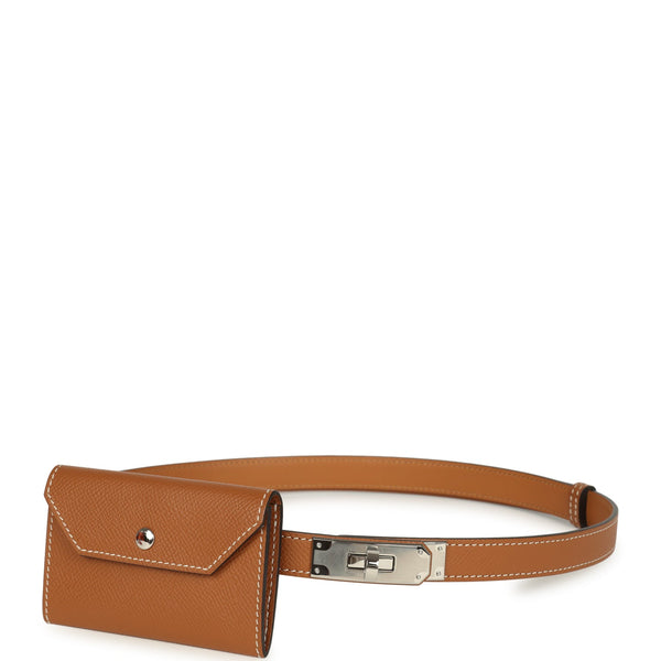 Hermes Kelly Pocket Belt 18 Gold Epsom Palladium Hardware display picture 1