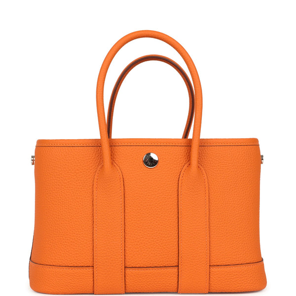 Hermes Garden Party Neo 23 Orange Togo Palladium Hardware – New