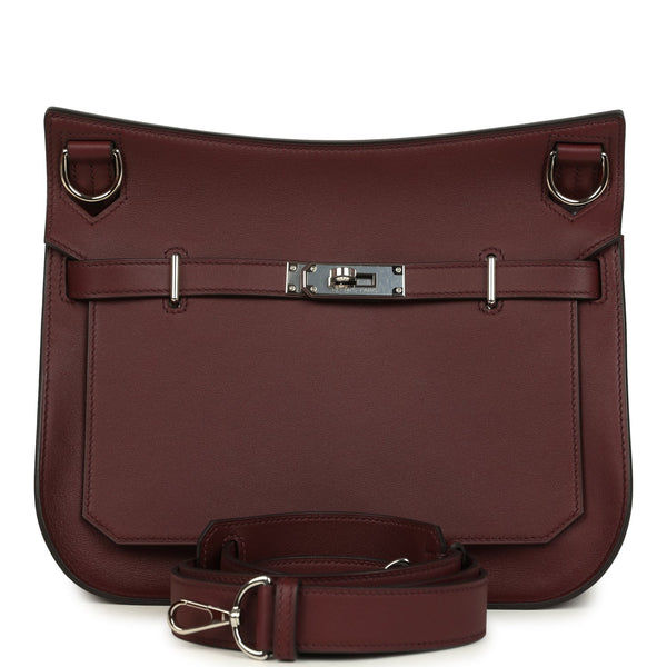 Hermes Jypsiere 28 Rouge H Verso Swift Palladium Hardware – New
