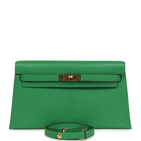 Hermes Kelly Elan Bambou Chevre Chamkila Gold Hardware