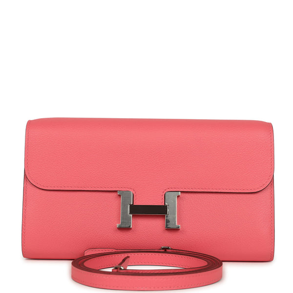 エミールガレ Hermes Constance Wallet To Go Rose Azalee Evercolor Palladium Hardware
