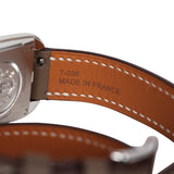 Hermes Small Cape Cod Double Tour Watch Etoupe Swift Palladium Hardware