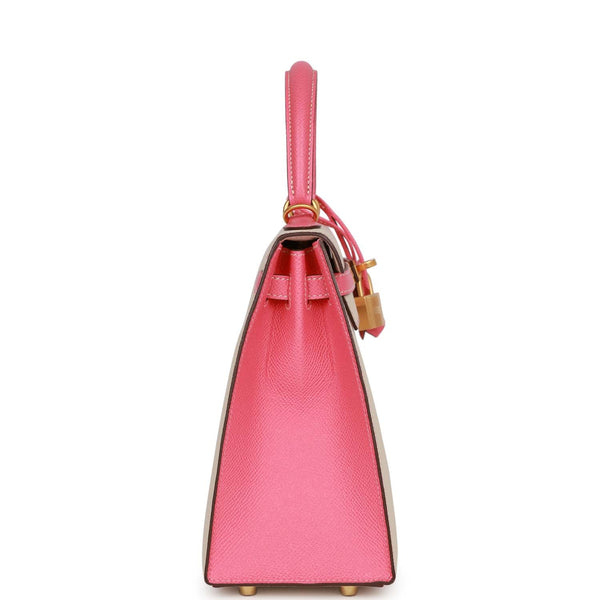 Hermes Pink Rose Confetti Lipstick HSS Sellier Kelly 25 Chèvre