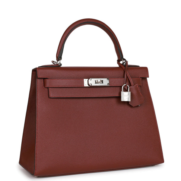 A ROUGE GRENAT EPSOM LEATHER SELLIER KELLY 28 WITH GOLD HARDWARE, HERMÈS,  2018