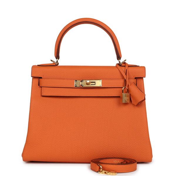 Hermes kelly 2024 bag orange