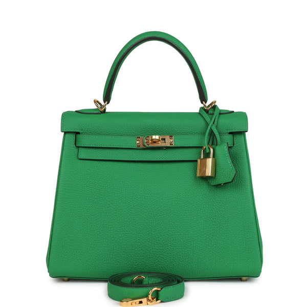 Hermes Kelly Retourne 25 Bambou Togo Gold Hardware - Image 2