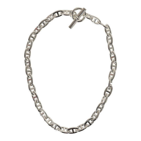 Hermes Chaine D'Ancre Necklace GM 35 Link Sterling Silver