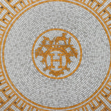 Hermes Mosaique Au 24 Gold Dessert Plate Set Gold Porcelain