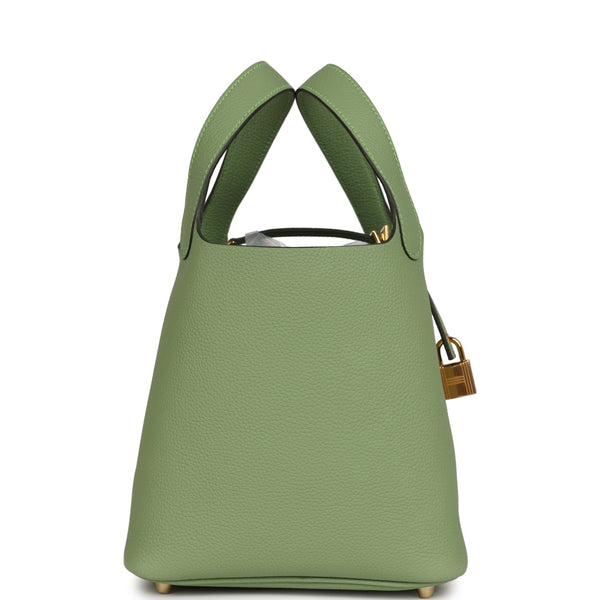 Women :: Bags :: Hermès Picotin 18 Vert Criquet with Gold Hardware - The  Real Luxury